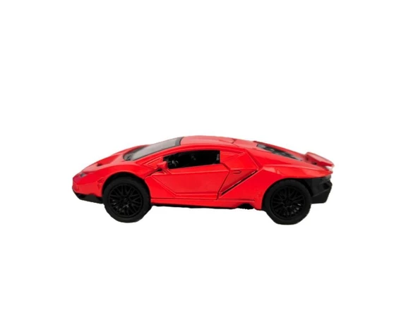 Kırmızı Çek Bırak Işıklı ve Müzikli Spor Araba 1:36