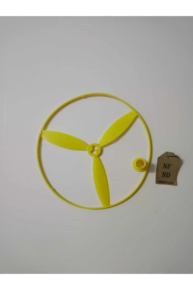 PERVANE SARI RENKLİ BÜYÜK NOSTALJİK OYUNCAK UÇAN DAİRE UFO BAHÇE SPOR FIRILDAK OYUNCAK