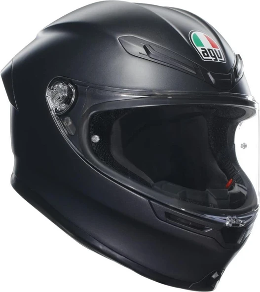 AGV K6 S Motosiklet Kaskı Solid Kapalı Kask Matt Black XS Outlet
