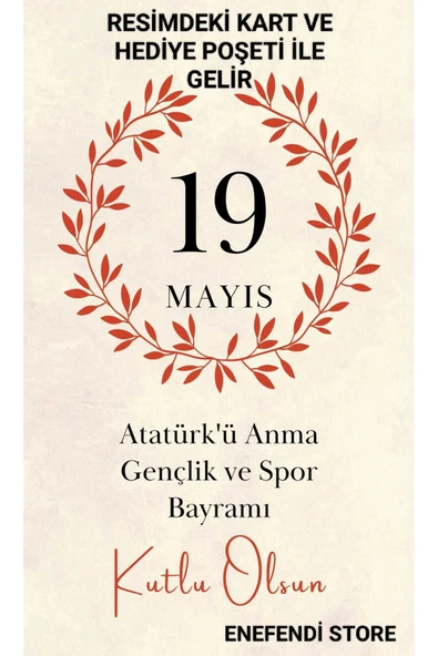 10 Adet 19 Mayıs Tebrik Kartlı Fimo Ay Yıldızlı Marteniçka Bileklik Kırmızı Yeşil Beyaz - 4