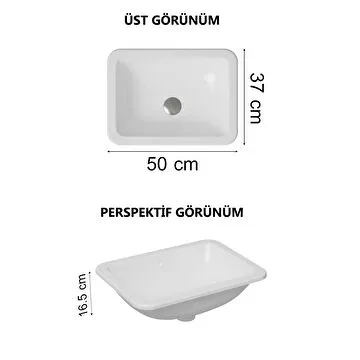 Vitra S20 Tezgah Altı Lavabo, 43 cm, 5474B003-0618 - Resim 2