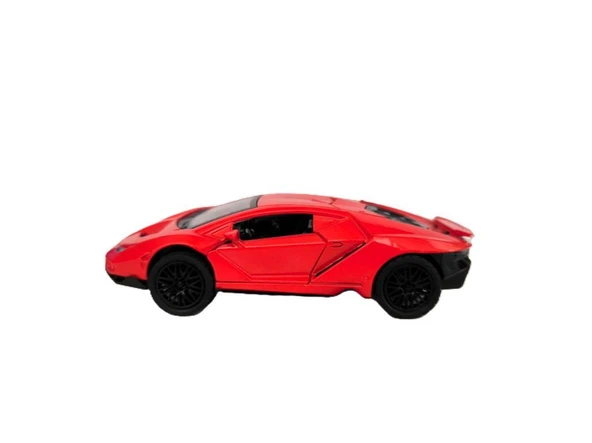 Kırmızı Çek Bırak Işıklı ve Müzikli Spor Araba 1:36 - 4