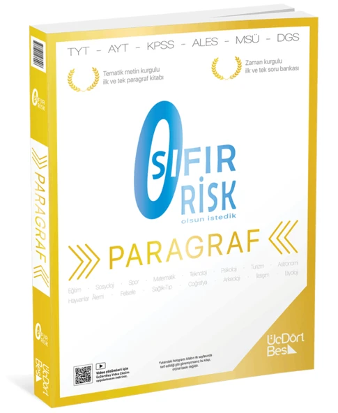 ÜÇDÖRTBEŞ  Paragraf Sıfır Risk ürün görseli