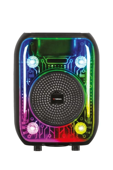 Torima D66 Siyah Kablolu Mikrofonlu Bluetooth Hoparlör - 2