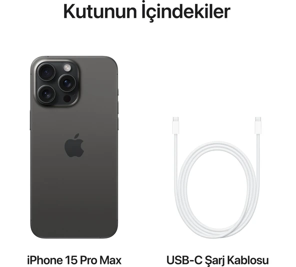 Apple iPhone 15 Pro Max 256 GB Siyah (Apple Türkiye Garantili) - Resim 9