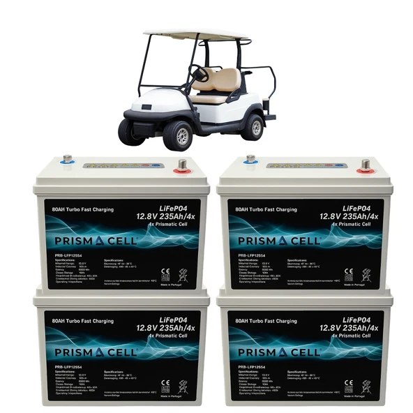 Prismacell 48V 235Ah LiFePO4 Golf Cart Akü | 4’lü Set - Resim 2