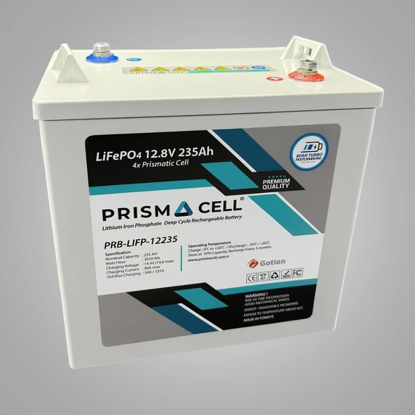 Prismacell 12.8V 235Ah LiFePO4 Akü | Karavan & Solar - Resim 2