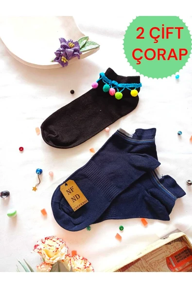 2 ÇİFT HEDİYE PATİK ÇORAP TOPUK TAKVİYELİ ERKEK KADIN SIKMAYAN LACİVERT BAMBU(DİKİŞSİZ) SİYAH 36-40