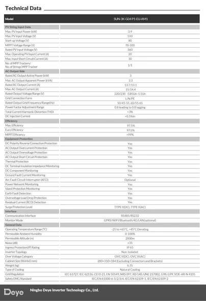 DEYE 3KW Monofaze - Resim 5