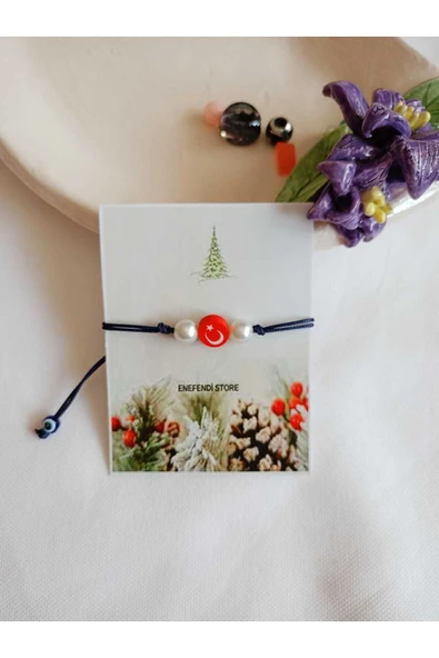 İNCİLİ AYYILDIZLI MAKROME BİLEKLİK ŞANS ARKADAŞ SEVGİLİ ÇOCUK HEDİYE BİLEKLİĞİ KARTLI ASANSÖR KİLİT - Resim 7