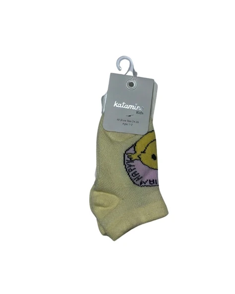 Katamino Güneş Kız Patik Çorap K20307 Asorti - Resim 4
