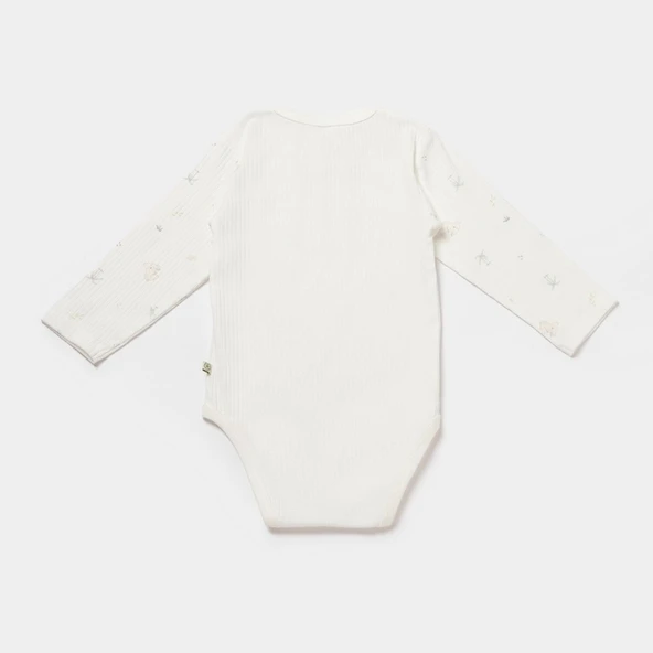 Bibaby Biorganic Koala Jungle Uzun Kol Bebek Body 56973 Mint - Resim 2