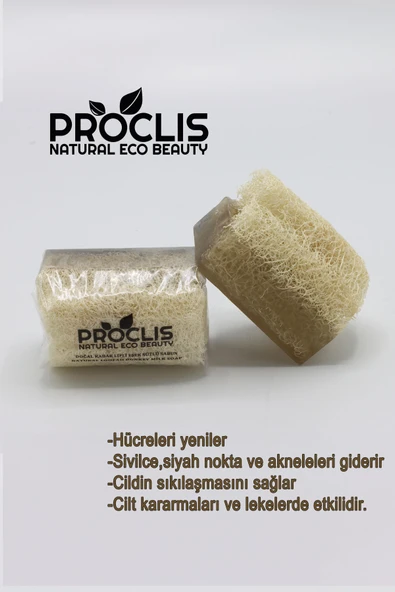 Proclis Doğal Kabak Lifli Eşek Sütlü Doğal Sabun 130 gr