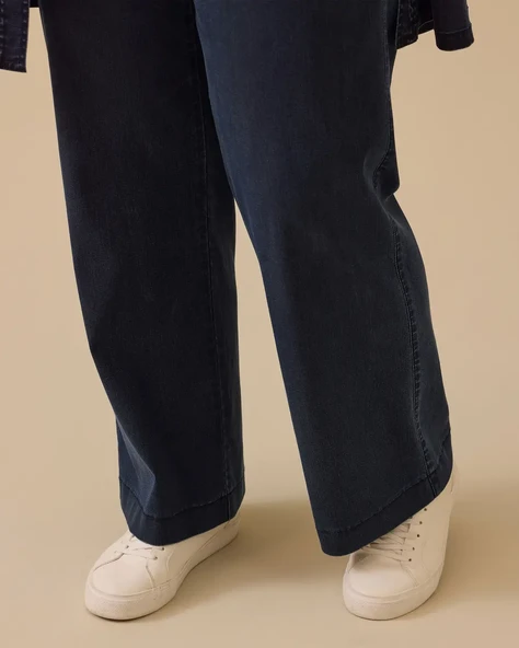 Büyük Beden Bol Paça Jean Pantolon Gala-Xi - 3