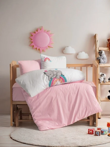 Cotton Box Punch Nakışlı Bebek Nevresim Takımı Lucky ürün görseli