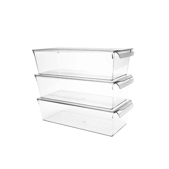 Kapaklı Buzdolabı Düzenleyici – Şeffaf, Kırılmaz ve Çizilmez - Resim 9