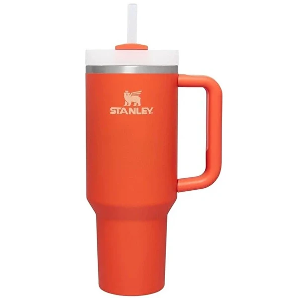 Stanley Quencher FlowState Tumbler Pipetli Termos 1.18L Mercan Kırmızı ürün görseli 1