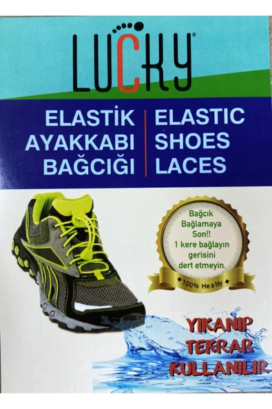 LUCKY KIRÇIRLI Yuvarlak KİLİTLİ Bağcık 100 cm BEYAZ - Resim 2