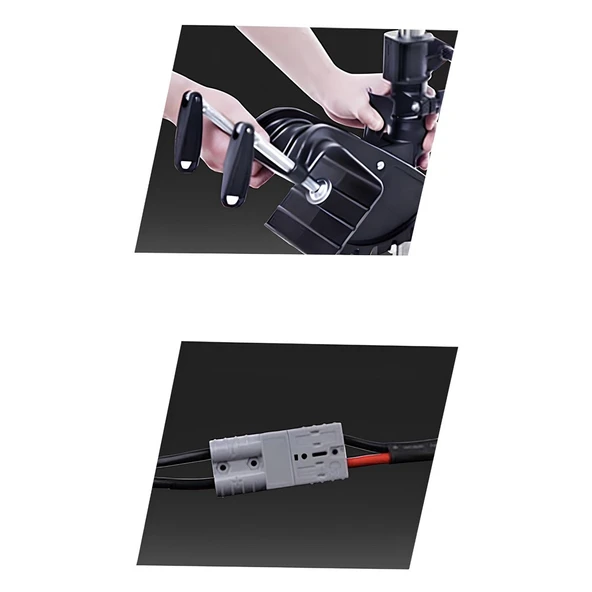 Haibo M150 80 lbs 12V Fırçasız Elektrikli Motor - Resim 5