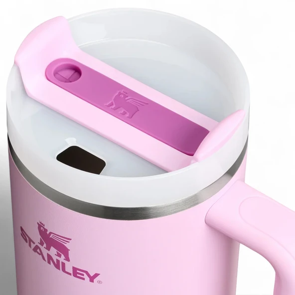 Stanley Quencher FlowState Tumbler Pipetli Termos 1.18L Pembe - Resim 3