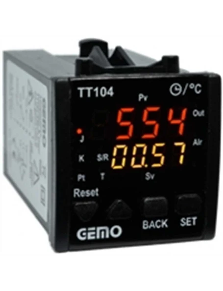 Gemo TT104-230VAC-S Dahili Zaman Röleli "Auto-tune PID" Sıcaklık Kontrol Cihazı - 1