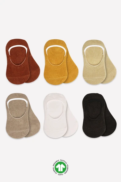 Bistyle Mix Babet Çorap 6'Lı BS30101M Toprak ürün görseli