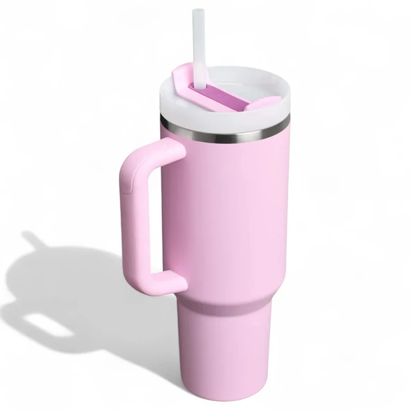 Stanley Quencher FlowState Tumbler Pipetli Termos 1.18L Pembe - Resim 2