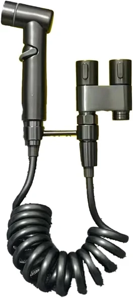 Klozet & Banyo Taharet Musluk Çıkışlı Spiral Tuvalet Temizleme Basınçlı Fıskiye Tuvalet Temizleyici - Resim 2