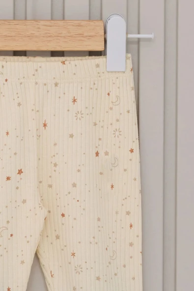 U.S.Polo Kız Bebek 5'Li Zıbın Seti USB2107 Krem - 3