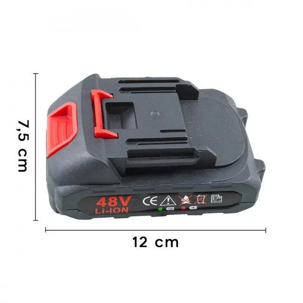 Valkyrie 300W 48V Şarjlı Oto Yıkama Tabancası İçin YEDEK BATARYA - 4