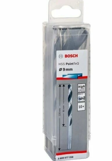 BOSCH Hss -Pointtec 9 mm 10'Lu ürün görseli