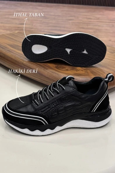 2024 HAKİKİ DERİ ERKEK SNEAKERS - ERKEK SPOR AYAKKABI - 3