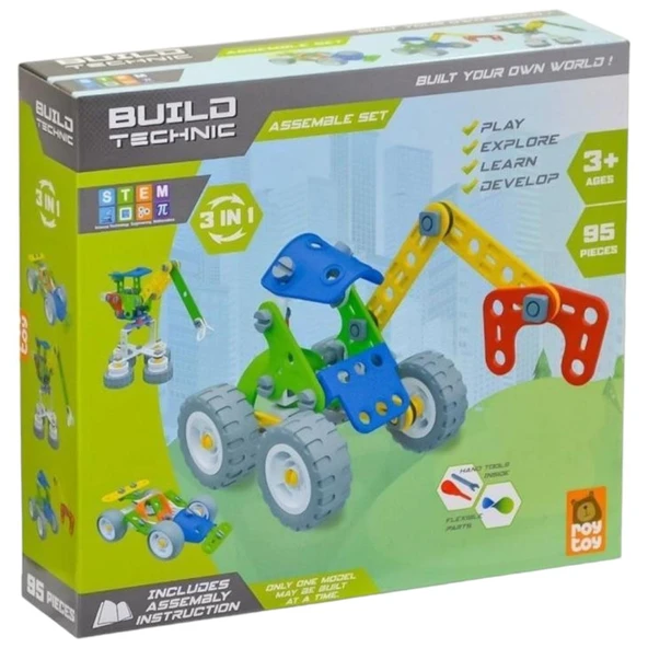 4100301-1-95 YAP BOZ ARAÇLAR 3 İN 1 95 PARÇA ürün görseli