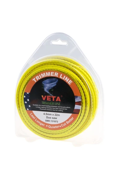 Veta Ot Misinası 4.5mm 22 Metre Tırtıklı Sarı 131872 ürün görseli 1