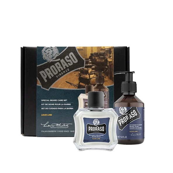 Proraso Duo Sakal Balsamı ve Şampuanı Azure Lime - 1