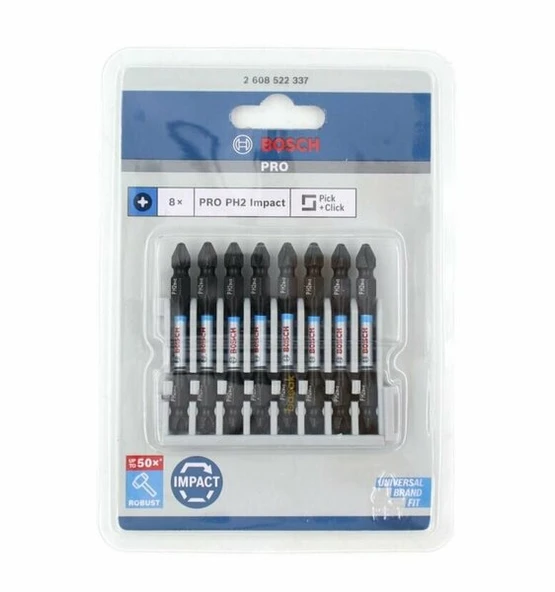 BOSCH Impact Ctrl Çift Taraf 8'Li Ph2 65 mm ürün görseli