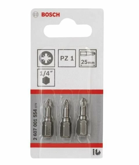 BOSCH Pozidriv Pz 1*25 3 Lu ürün görseli