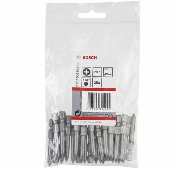 BOSCH Vidalama Ucu Ph1-49 mm 25'Li ürün görseli