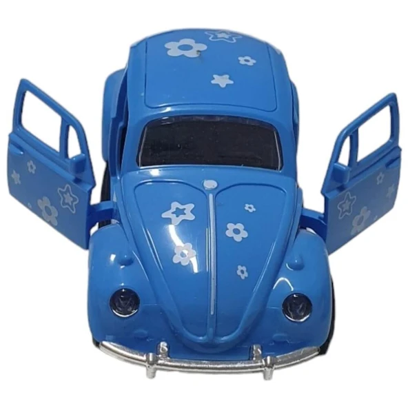 Vosvos Araba - Sürtmeli Desenli MAVİ - JW567-060 - Resim 3