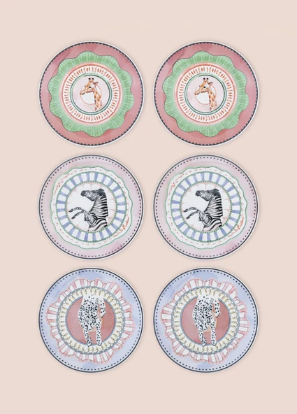 The Mia Spring Pasta Tabağı 6lı Set 19 cm SPR0001 - Resim 7