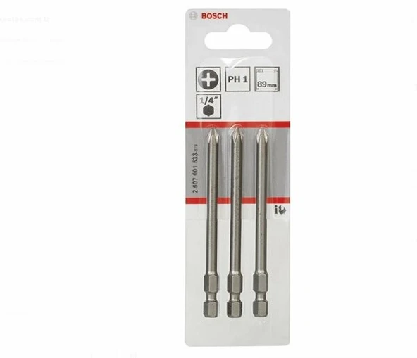 BOSCH Extrahard Vidalama Ucu Ph1*89 mm 3'Lü ürün görseli