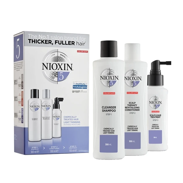 Nioxin 5 Dökülme Karşıtı Set Kimyasal İşlem Görmüş Saç Büyük Boy - 1