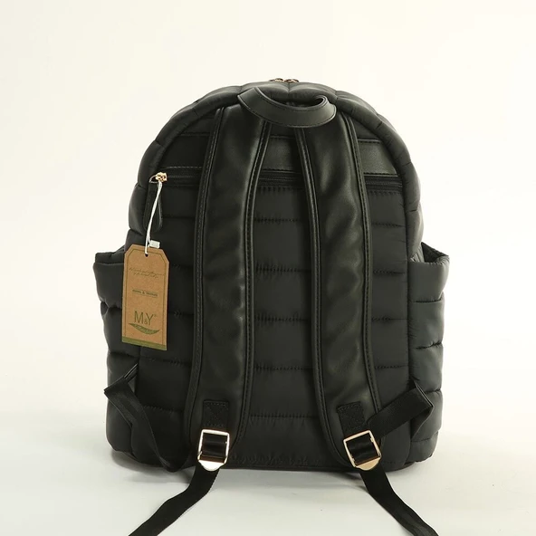 M&Y Puff Anne Bebek Bakım Sırt Çantası 7335 Siyah - 2