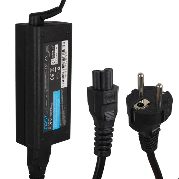 Ayt Fast CSADP018 3.25A 65W Type-c Usb-c Notebook Laptop Adaptör 5V 9V 12V 15V 20V DC Universal 100-240V AC - 3