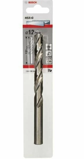 BOSCH Hss G-Metal Matkap Ucu 12*151 mm (1 Li Paket) ürün görseli