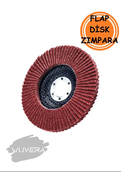 Wuvera 115 mm 60 Kum Flap Zımpara – Orta Kalınlıkta Aşındırıcı Zımpara Diski 1 ADET - Resim 4