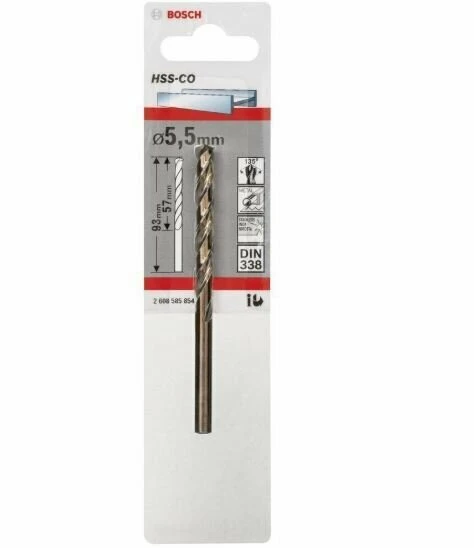 BOSCH Hss-Co 5,5*93 mm Matkap Ucu ürün görseli