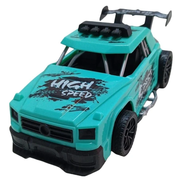 Sürtmeli Yarış Arabası - Turkuaz - Resim 4