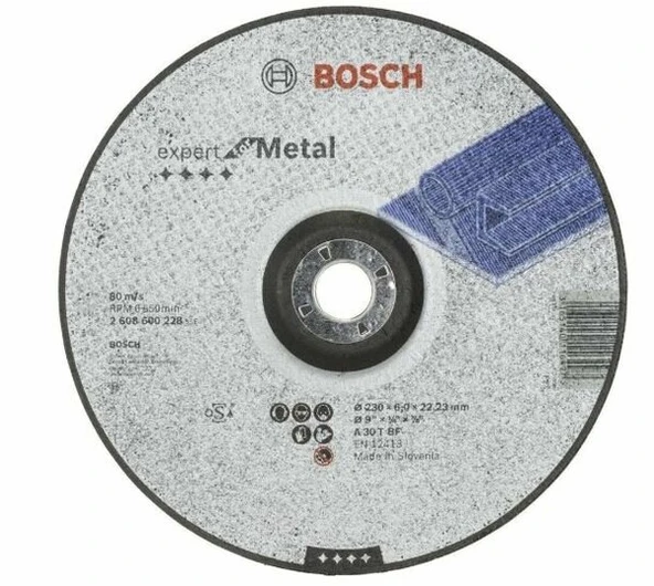 BOSCH Kesici Disk 6*230 Metal Bombeli ürün görseli
