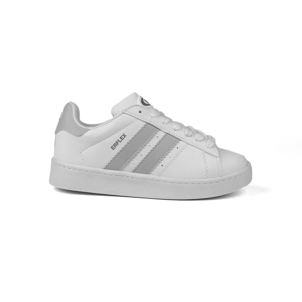 Unisex Beyaz Buz Bağcıklı Rahat Sneaker Günlük Spor Ayakkabı - Resim 3